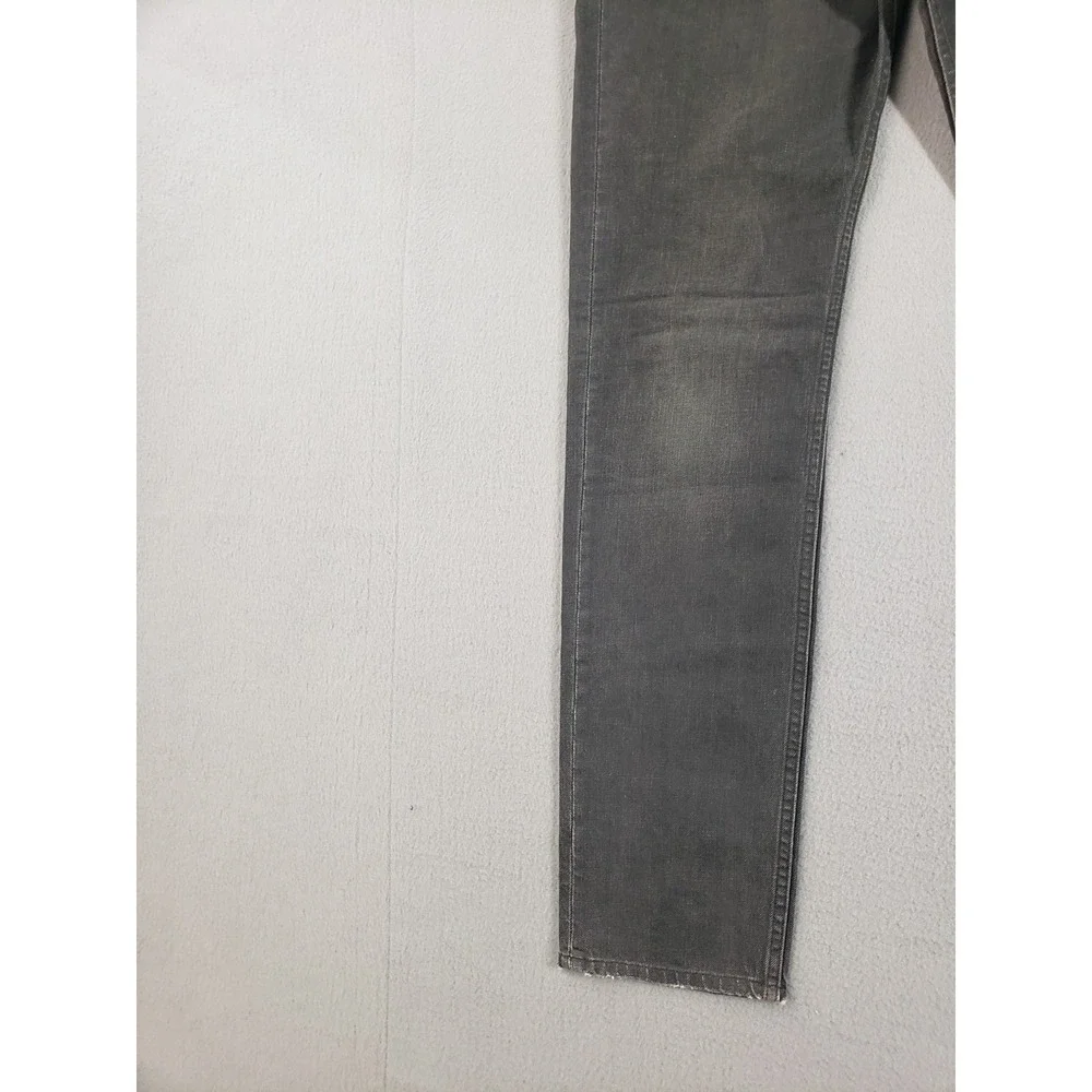 AllSaints Spitalfields Jacks Place Men Jean 34 Gray Wash Denim Straight Trousers